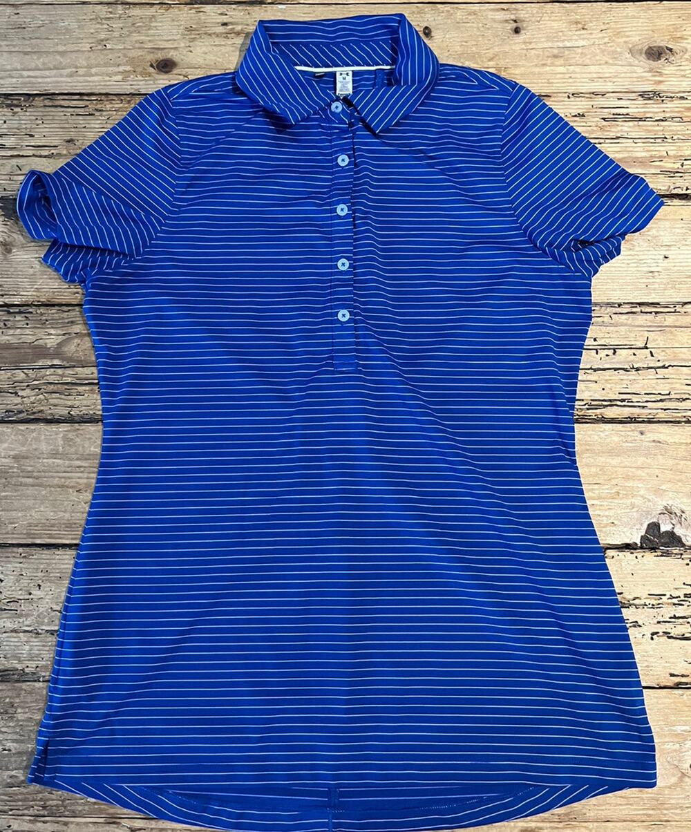 Body Armour Head Gear Mens Size M Blue Polo Shirt Stripes NWOT